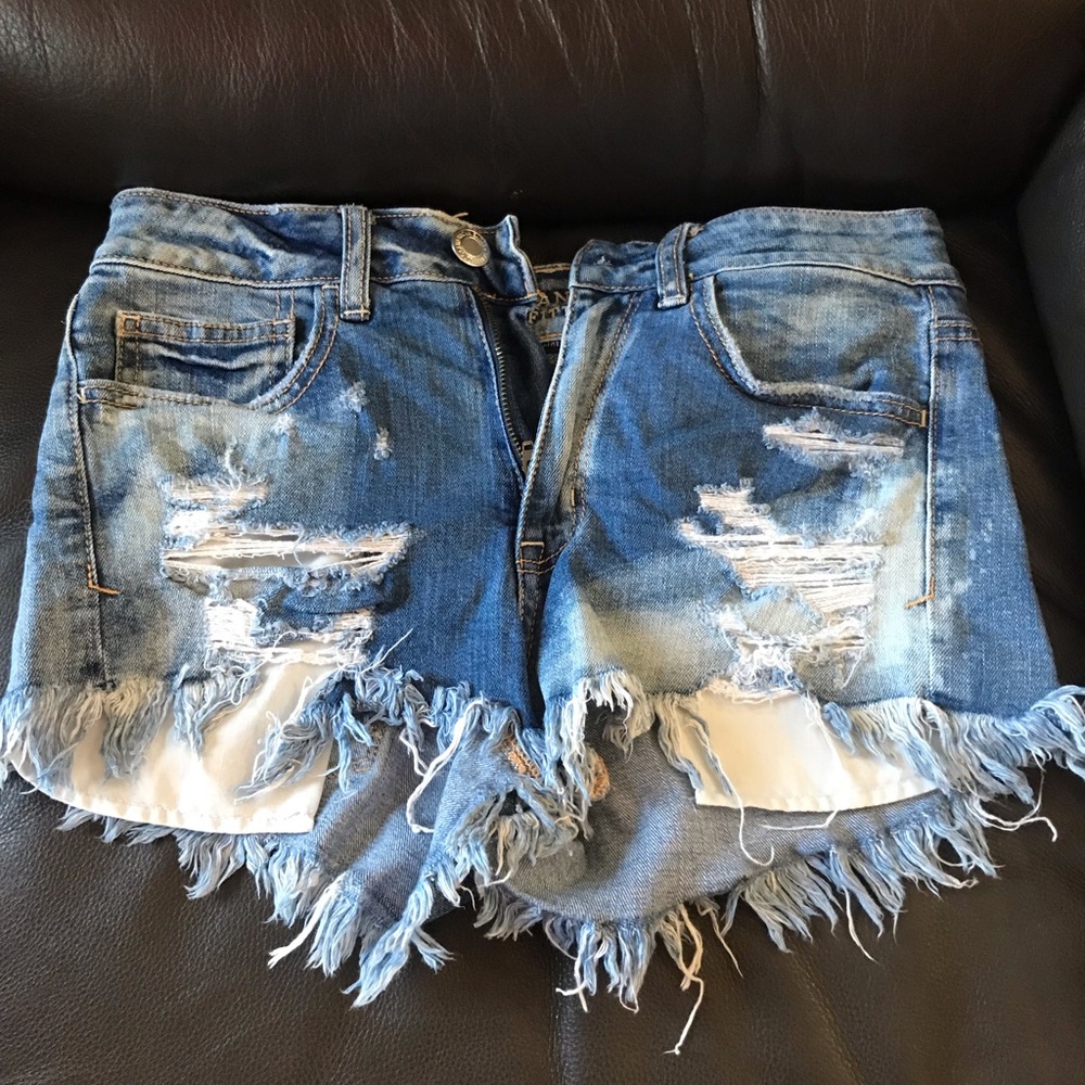 High rise shorts